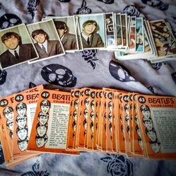 Vintage 1964 Beatles Color Cards
