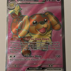 Pokemon Stellar Crown Dachsbun ex Card # 160/142