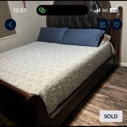 King Bed frame And Dresser 
