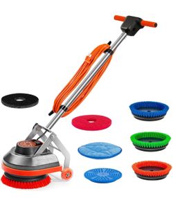 New Commercial Floor Scrubber Machine Heavy Duty Orbital Floor Cleaner Multi-Functional Floor Buffer Polisher Machine Deep Cleaning Tile  Grout $250