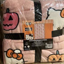 Hello Kitty Pumpkin twin blanket