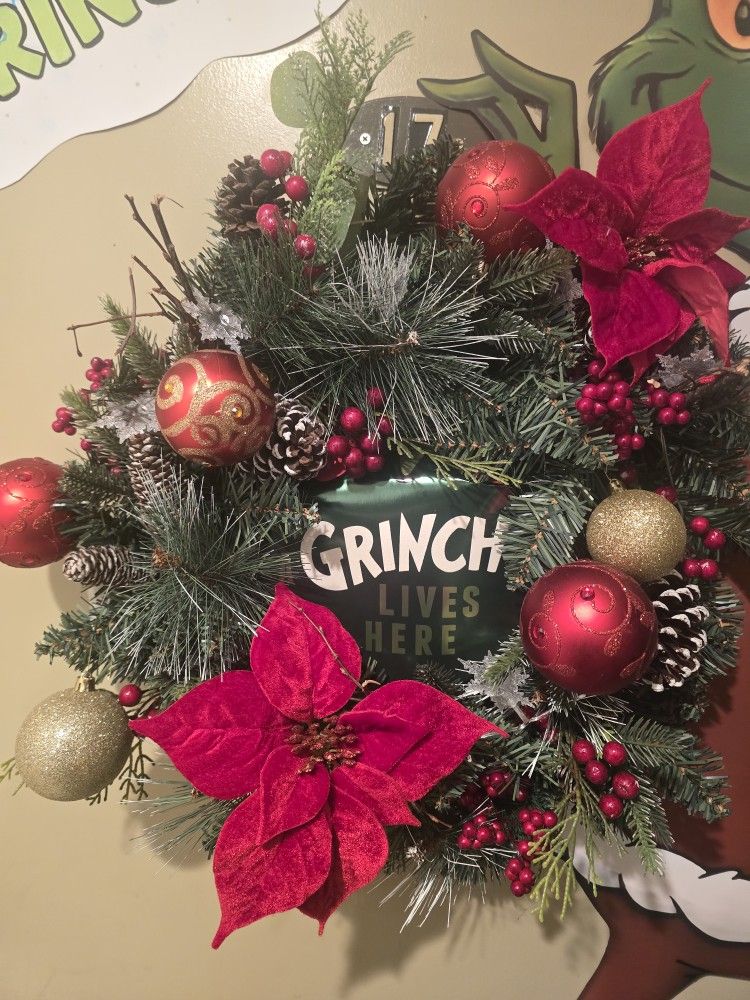 grinch christmas wreath