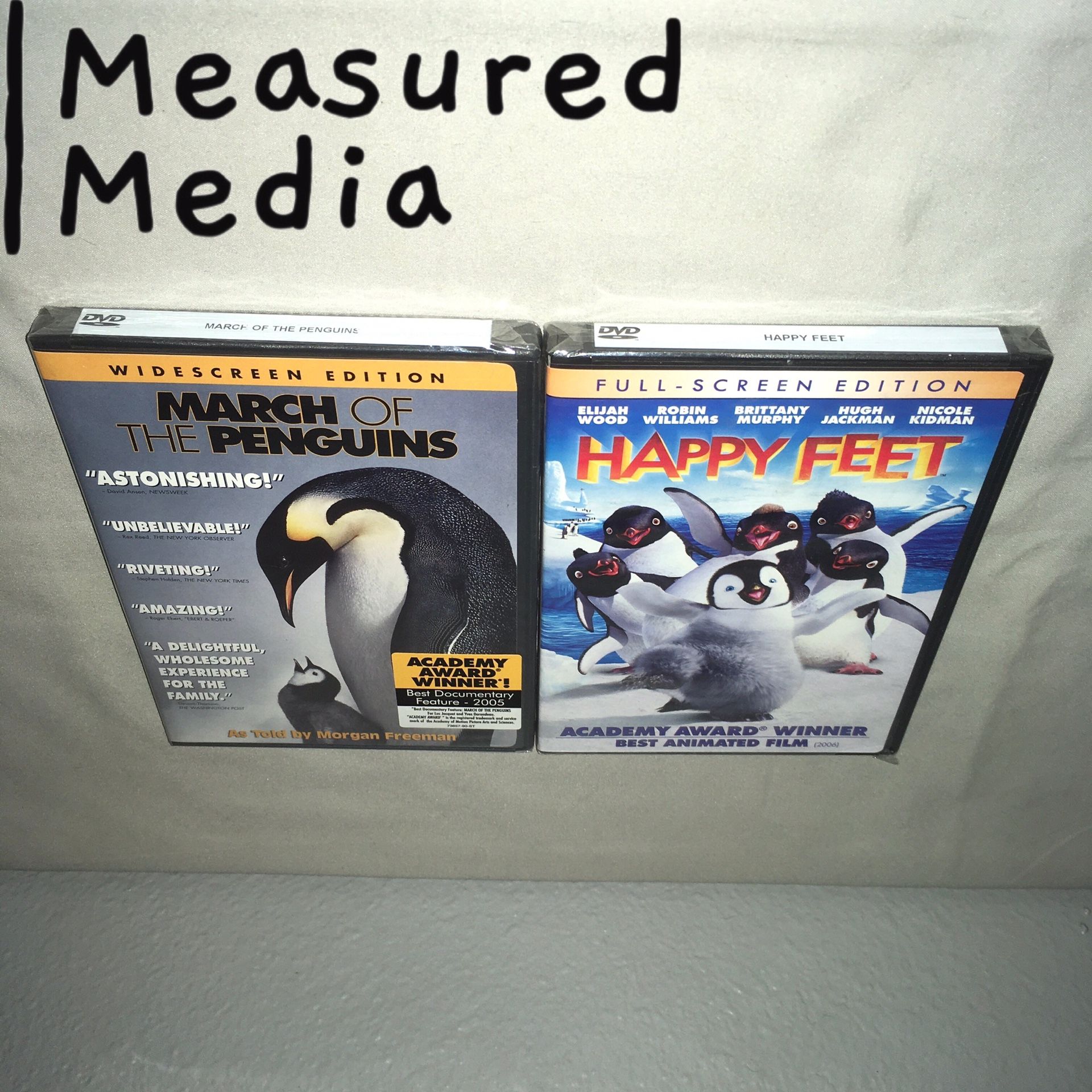 2 DVD SEALED NEW NWT March Of The Penguins / Happy Feet Penguin Movies Bundle