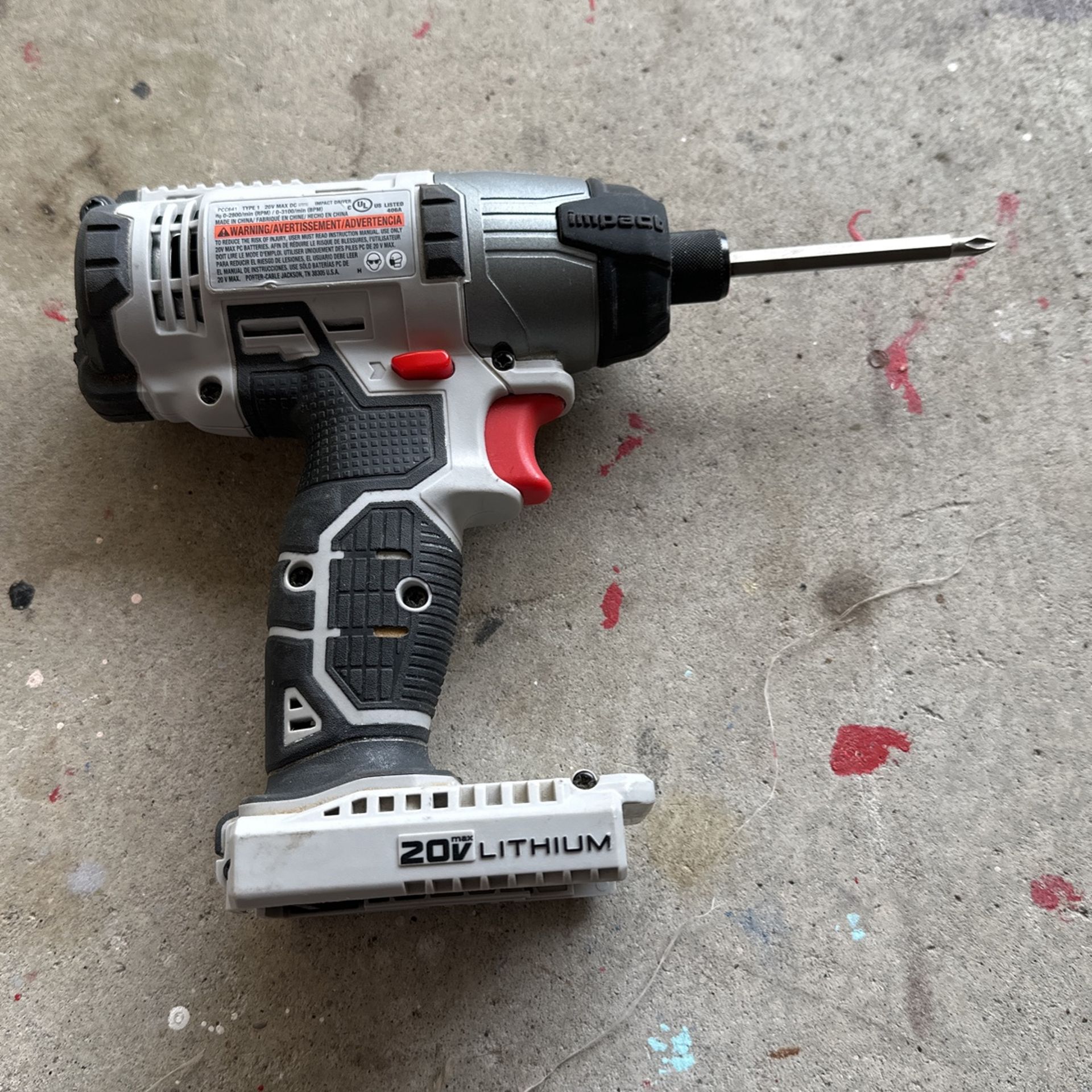 20 Volt Compact Cordless Impact Driver