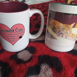 Savannah  Cat Mugs Set