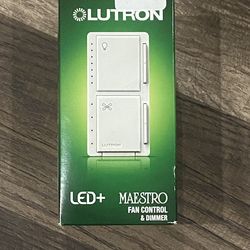 Maestro Fan Control and Light Dimmer for Dimmable LED and Incandescent Bulbs