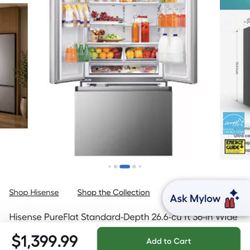 Hisense PureFlat Refrigerator – $550