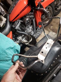 Harley Davidson street glide grab bar