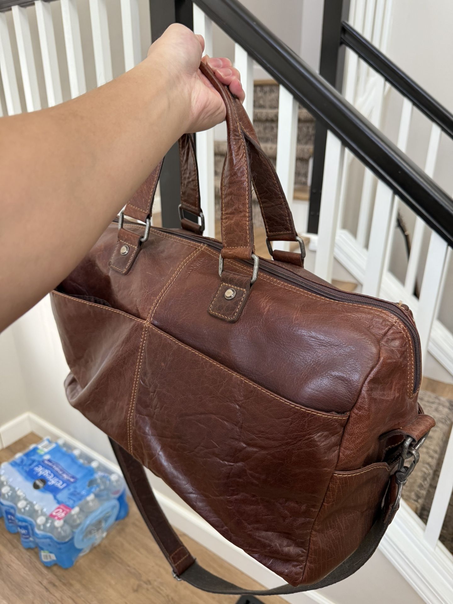 Jack Georges Full-Grain Leather Duffel Bag / Weekender