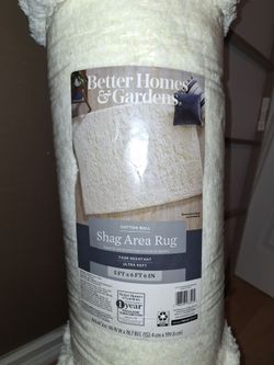 Shag area rug