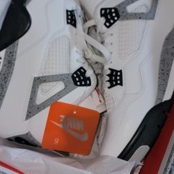 Air Jordan 4s White Cement Size 11.5