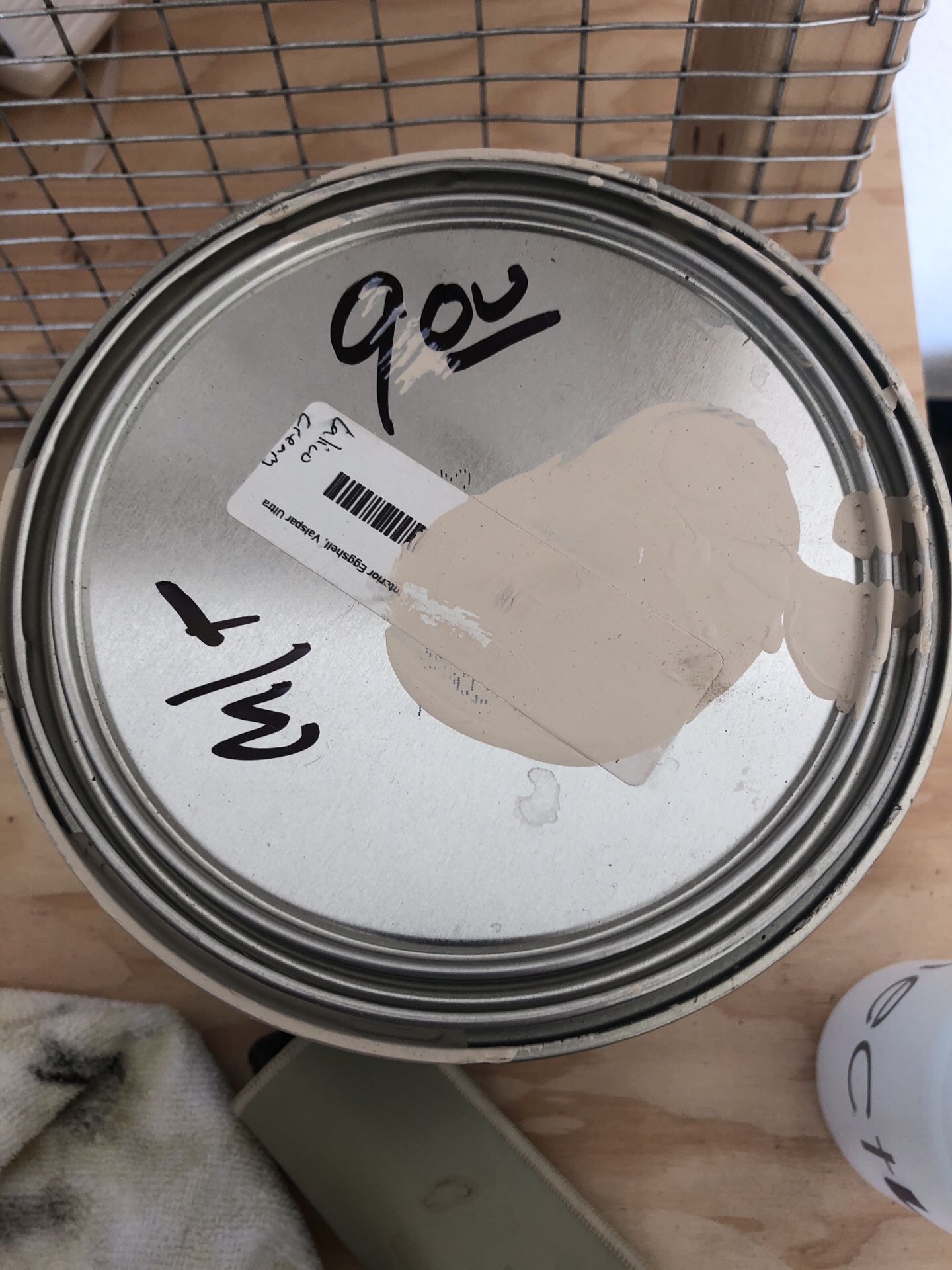 Valspar eggshell paint calico cream