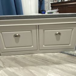 Shoe Storage Bench With Cushion 