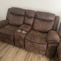 Love seat recliners and recliner
