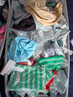 Please read description!!!Bins of clothes NEW WITH /WITHOUT TAGS! 4 BINS