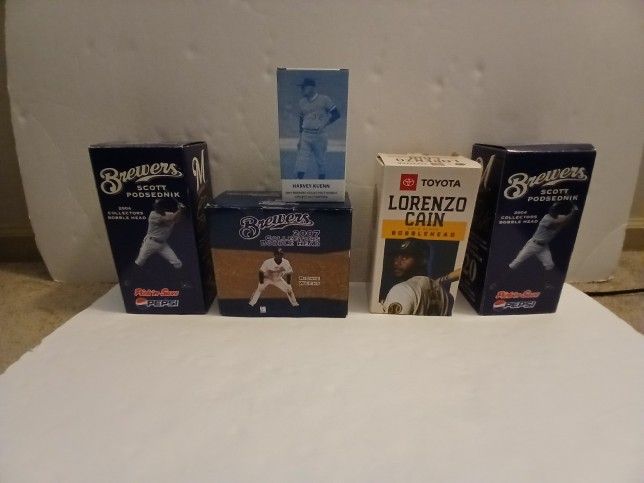 Milwaukee Brewers Bobblehead Lot of 5