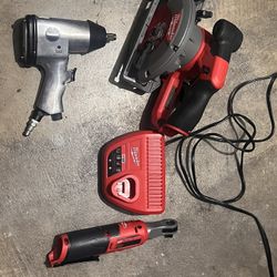 Milwaukee Tools, Battery And Charger 