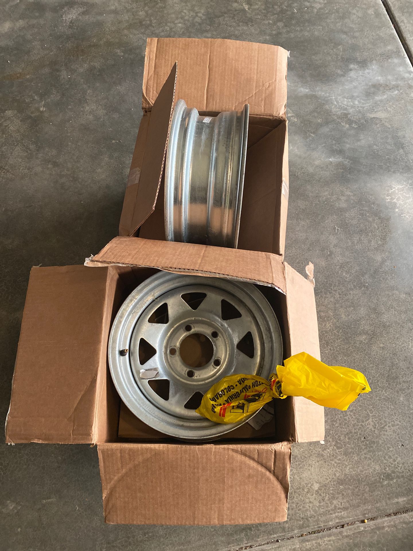 Boat Trailer Rims Wheels 4 Galvanized 14x6 Bolt 4.5 for Sale in Auburn