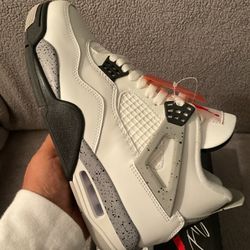 Jordan  4s “White Cement “