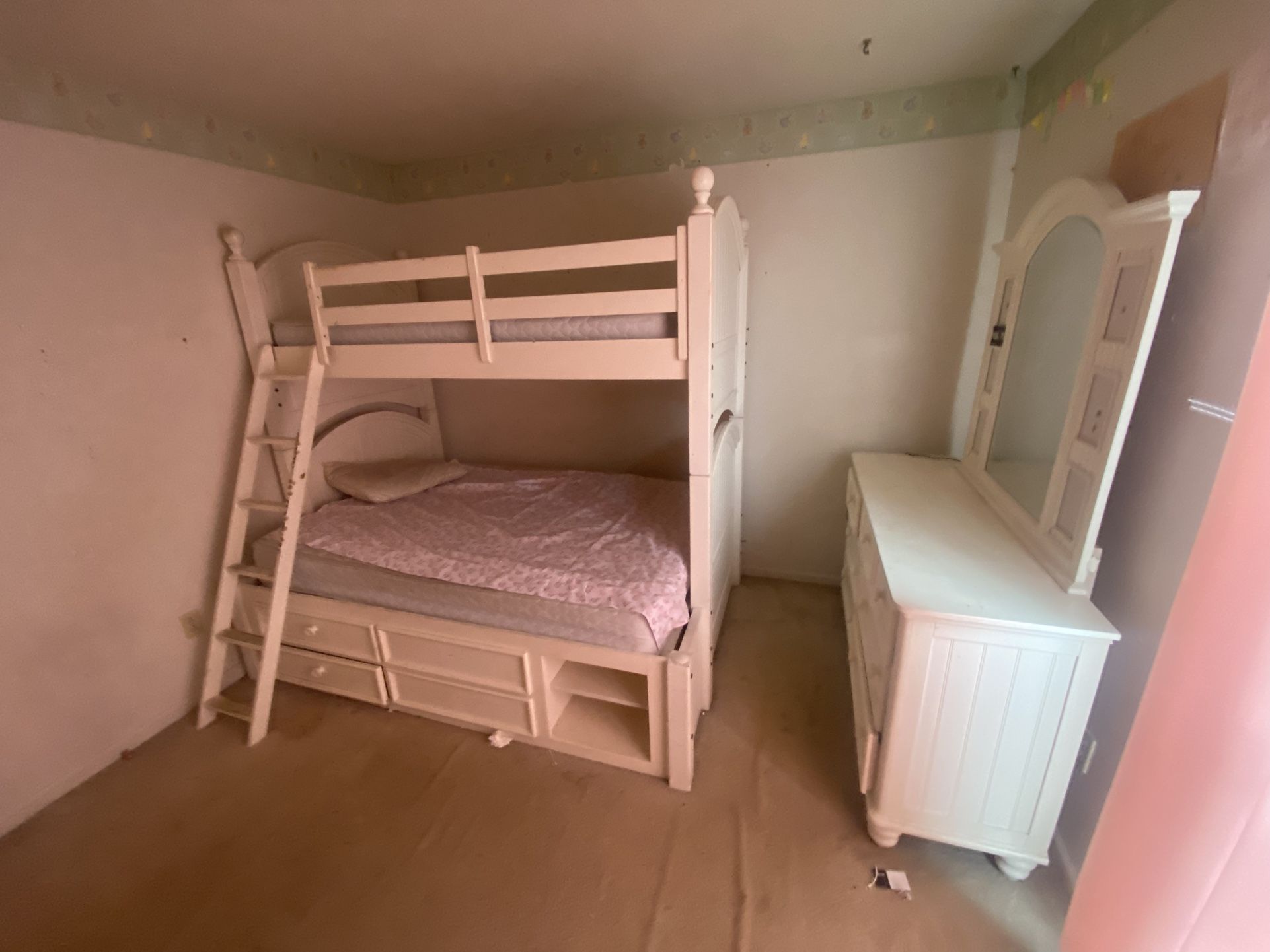 Bunk Bed And Matching Dresser