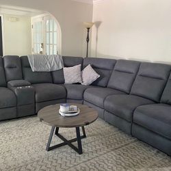 Three Recliner Couch