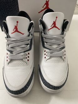 Jordan 3 Red  dENIM sSEFire Red