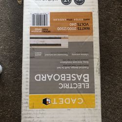 Cadeta Electric Base Board 2000 Watts/240 Volts