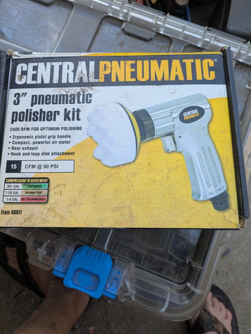 CENTRAL PNEUMATIC 3" POLISHER KIT