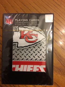Kansas City Chiefs playing cards