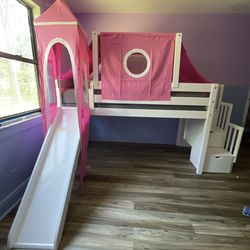Loft Castle Bed With Slide
