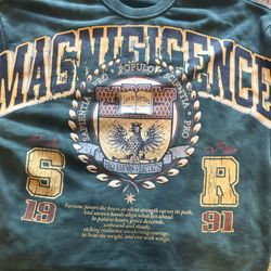 Green “Magnificence” Crewneck Sweatshirt