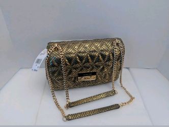 Michael kors sloan chain pail gold leather shoulder bag MSRP. $358