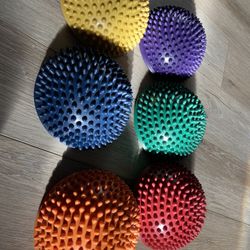 Half-ball Muscle Foot Body Exercise Stress Release Fitness Yoga Massage Ball Set