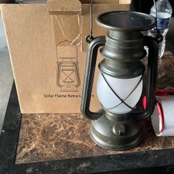 2 Solar Flame Retro Lanterns