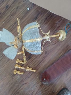 Gold And Crystal Ceiling Fan