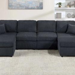 BRAND NEW SECTIONAL SOFA SET WITH DOUBLE CHAISE $499