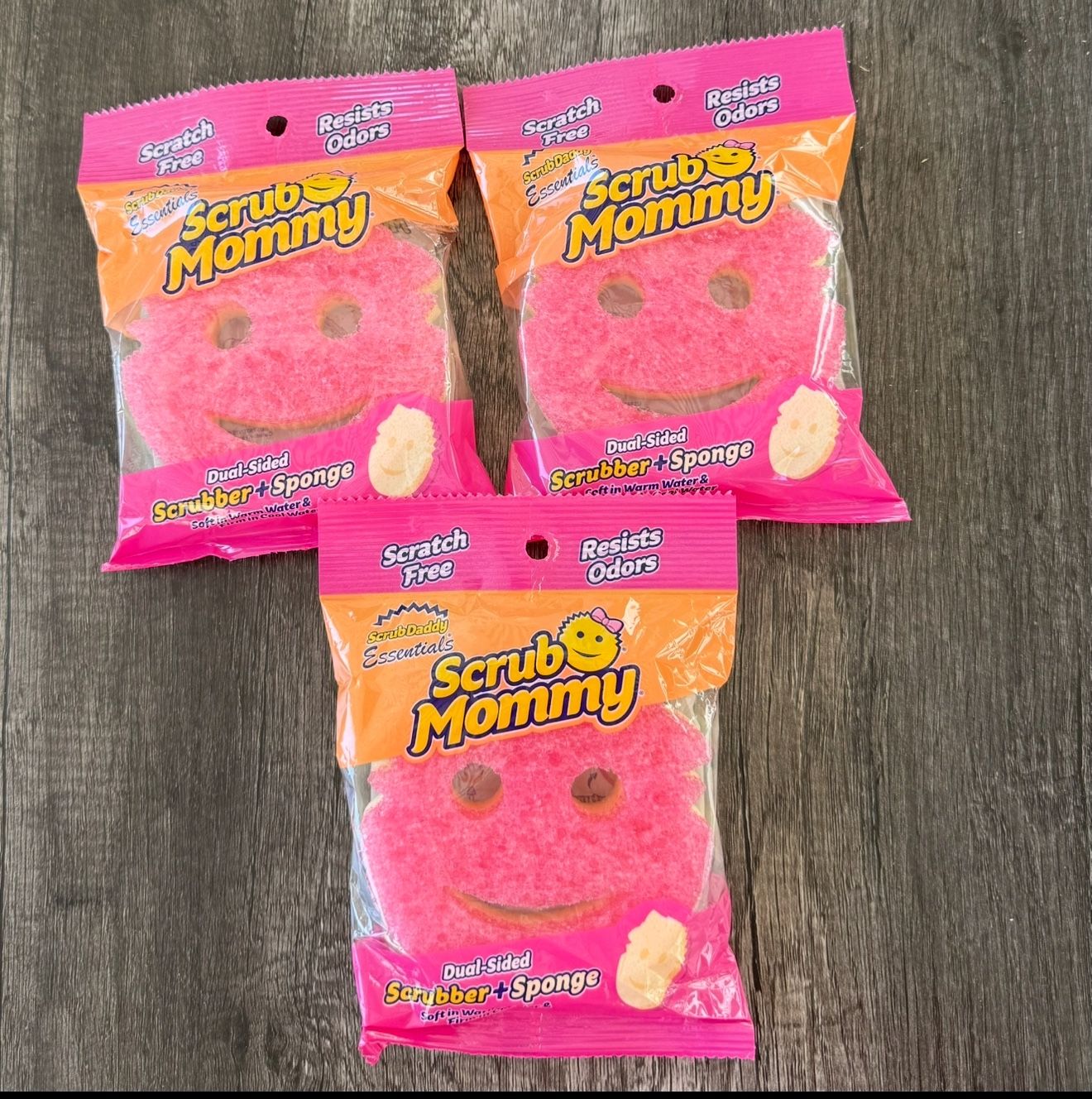 Scrub Mommy 3-Count Scrubber Sponge (Brand New)