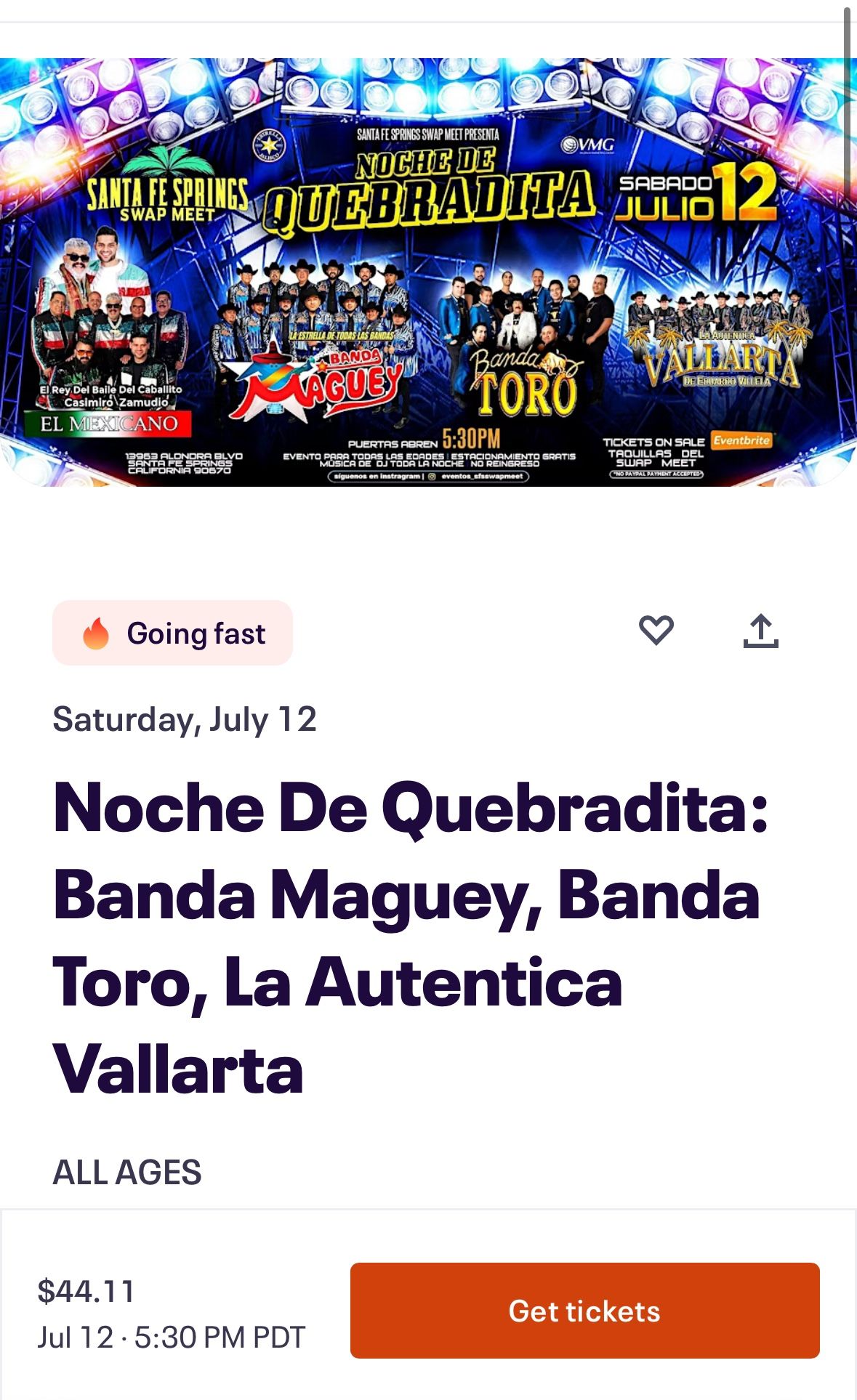 Noche De Quebradita: Banda Maguey, Banda Toro, La Autentica