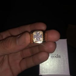 18k Gold Plated On Sterling Silver Ring