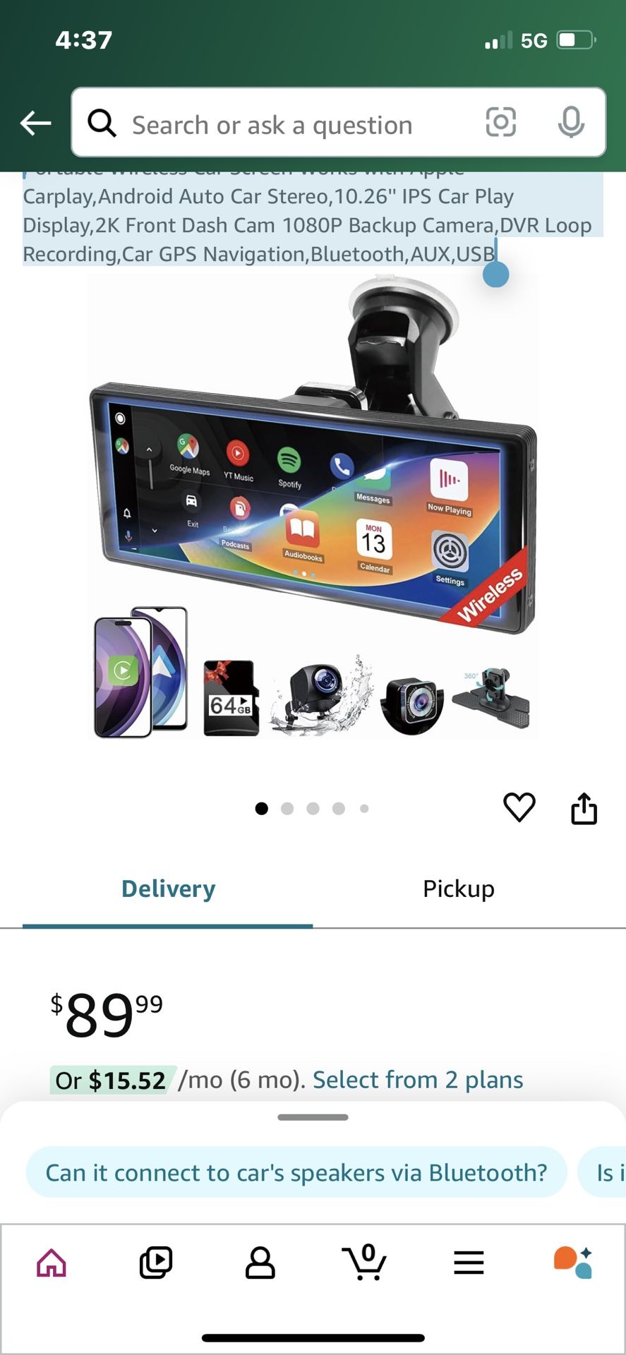 Portable Car Player