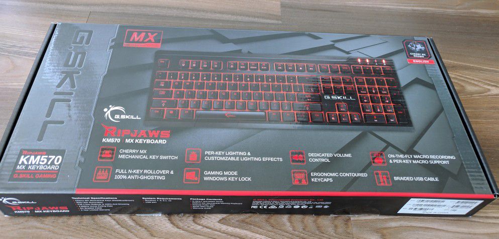 Ripjaws KM570 MX Mechanical Gaming Keyboard -  Cherry MX Brown - Red LED Backlight