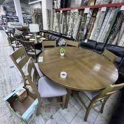 Costco Dining Set: 6 Chairs And Table