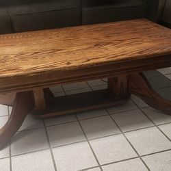 Solid Oak Coffee Table