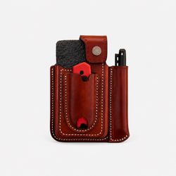 Funda para iPhone con espacio para navaja y marcador