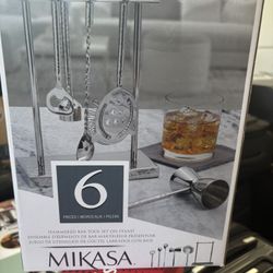 Mikasa Hammered 6-Piece Bar Tool Set