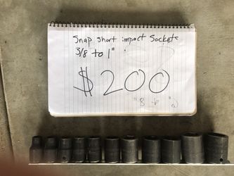 Snap on short impact sockets