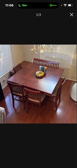 beatiful red wood  dinning room set
