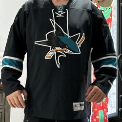 San Jose Sharks Jersey Black Reebok Beautiful XXL