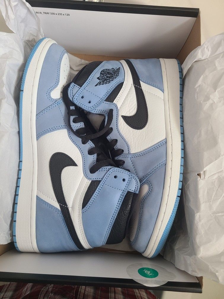 Jordan 1 University blue , Size 10 , $200