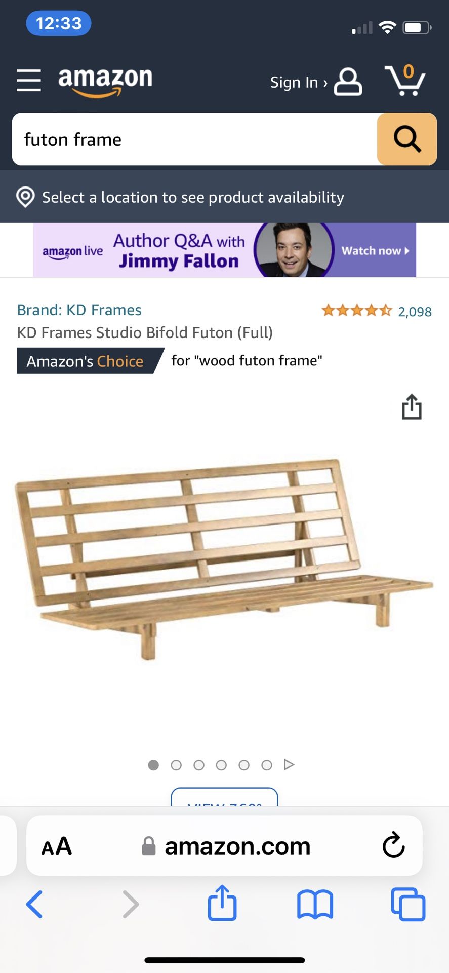 Futon Frame- Full Size